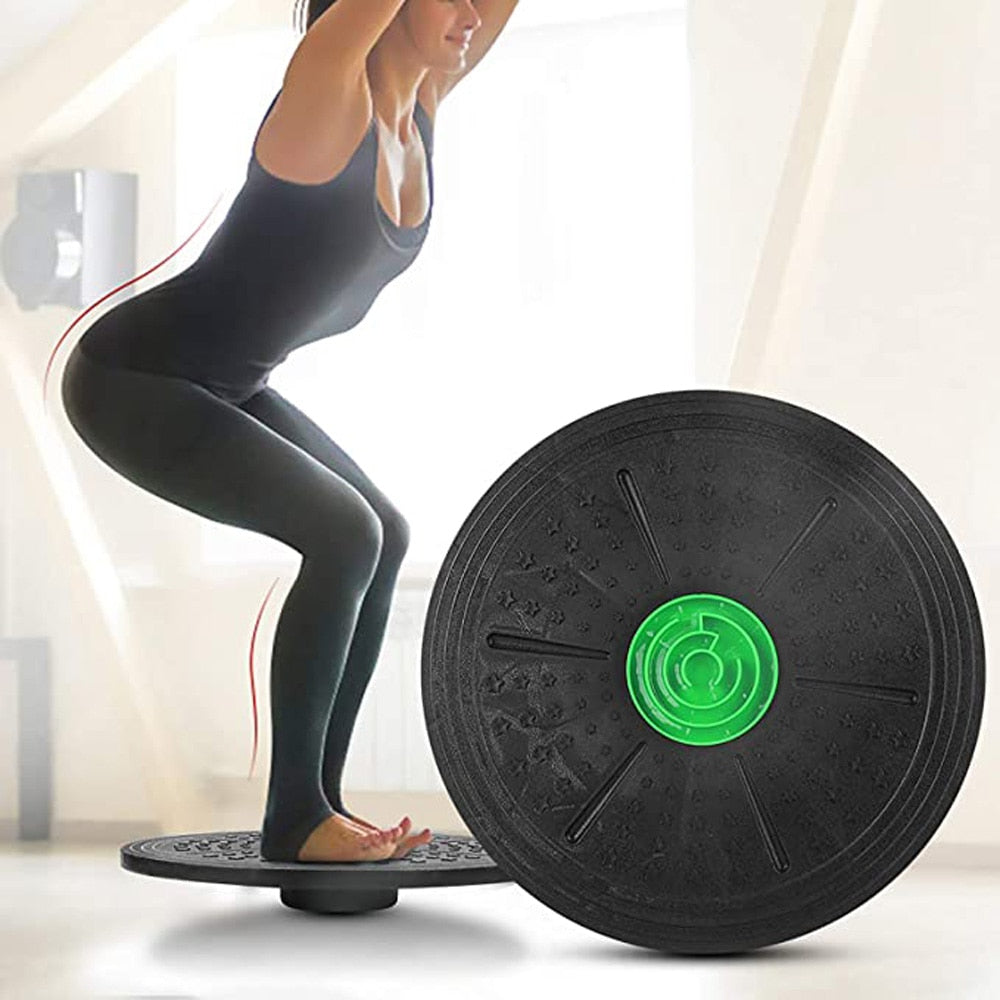 Yoga Balance Board Disc Stability Round Plates Exercise Trainer for Fitness Sports Waist Wriggling Fitness Balance Board Latest