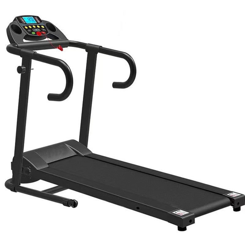 Indoor Running, Walking, Warm-Up Exercise, Heart Rate Measurement, Manual Speed Adjustment, Foldable Multifunctional Treadmill