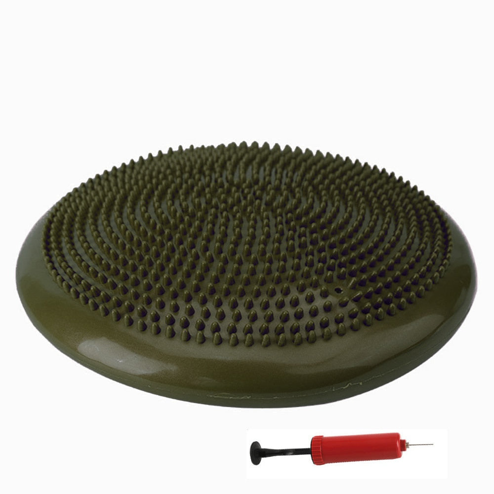 Yoga Balls Massage Pad Inflatable Stability Wobble Balance Disc Cushion Mat Fitness Exercise Training ball