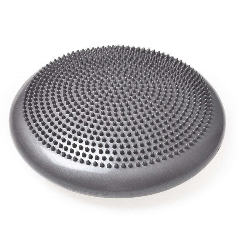 Inflatable Yoga Massage Ball Pad Sports Gym Fitness Wobble Stability Balance Disc Cushion Gymnastics Exercise Accessories