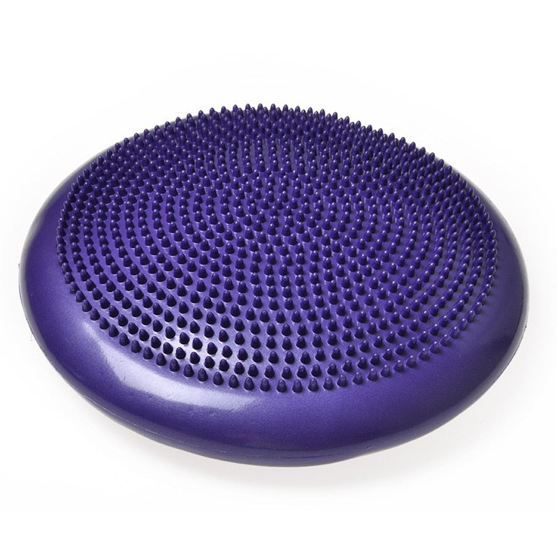 Inflatable Yoga Massage Ball Pad Sports Gym Fitness Wobble Stability Balance Disc Cushion Gymnastics Exercise Accessories