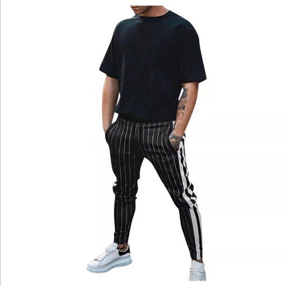 Men's Gym Slim Tapered Sweatpants Workout Jogging Pants Fitness Zipper Pockets