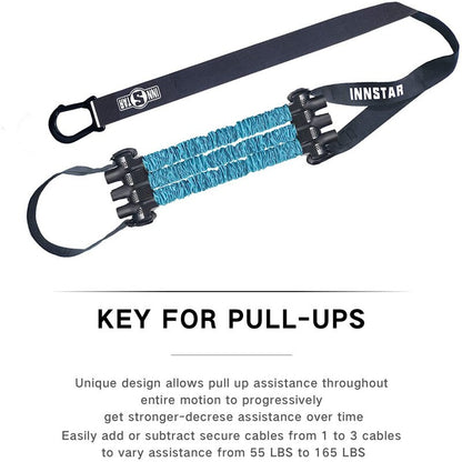 INNSTAR Pull-up Assist Band Elastic Chin Up Assistance Resistance Bands Home Gym Horizontal Bar Hanging Belt Arm Muscle Training
