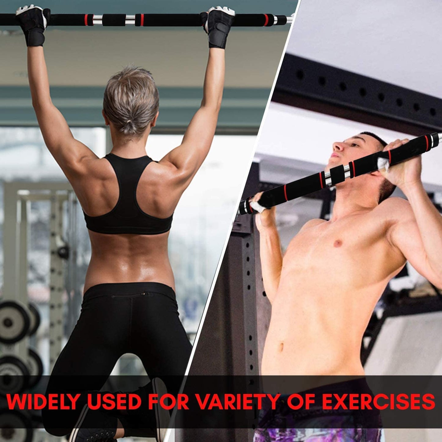 Door Horizontal Bars Chin Up Sport Exercise Home Gym Pull Up Training Bar 60cm