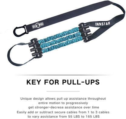 INNSTAR Pull-up Assist Band Elastic Chin Up Assistance Resistance Bands Home Gym Horizontal Bar Hanging Belt Arm Muscle Training