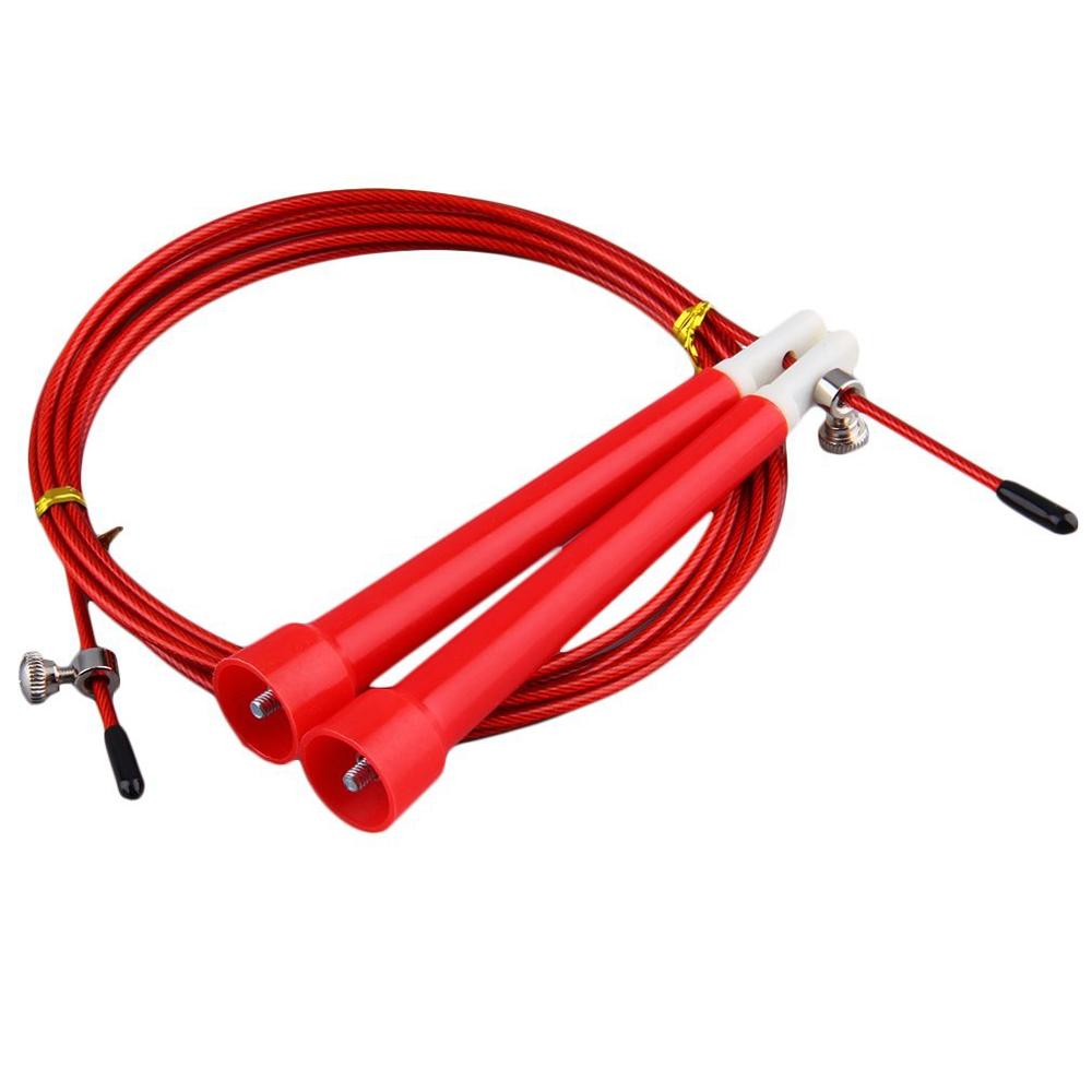 Wire Skipping Rope Length Adjustable Jump Rope Crossfit Fitness Equipment High Speed Aerobic Steel 3m Men Women 3 M (personal)