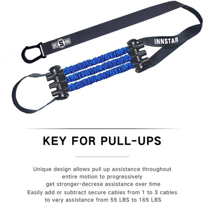 INNSTAR Pull-up Assist Band Elastic Chin Up Assistance Resistance Bands Home Gym Horizontal Bar Hanging Belt Arm Muscle Training