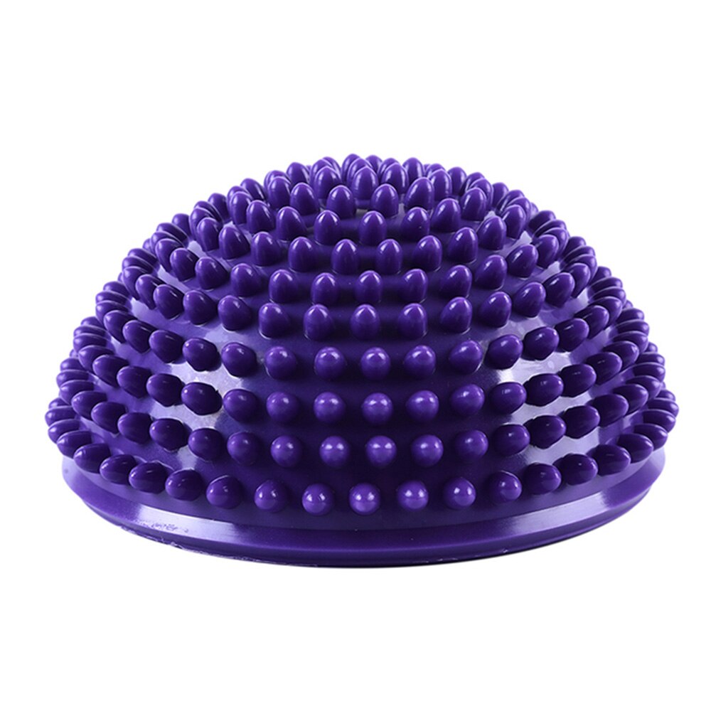 16cm Yoga Spiky Foot Massage Ball Anti-Slip Half Ball Exercise Stabilizer Balance Integration Trainer Hemisphere Stepping Stones