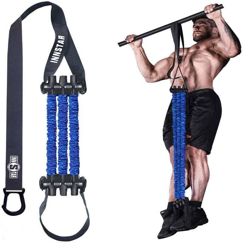 INNSTAR Door Wall Horizontal Bar Pull-up Band Chin Up Assistance Elastic Resistance Bands Home Gym Fitness Workout Training Belt