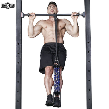 INNSTAR Door Wall Horizontal Bar Pull-up Band Chin Up Assistance Elastic Resistance Bands Home Gym Fitness Workout Training Belt