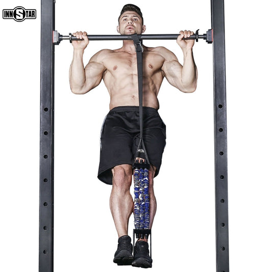 INNSTAR Door Wall Horizontal Bar Pull-up Band Chin Up Assistance Elastic Resistance Bands Home Gym Fitness Workout Training Belt