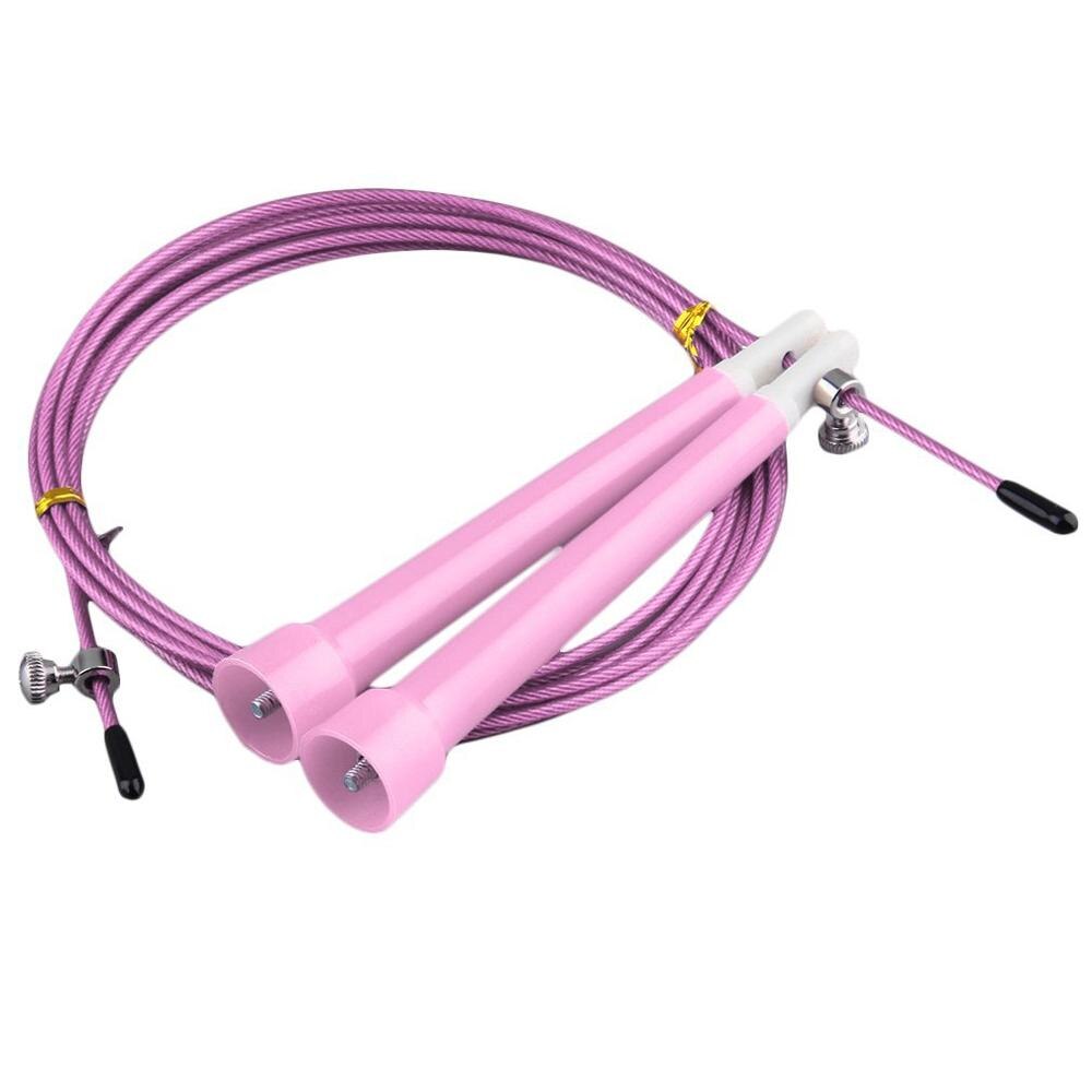 Wire Skipping Rope Length Adjustable Jump Rope Crossfit Fitness Equipment High Speed Aerobic Steel 3m Men Women 3 M (personal)
