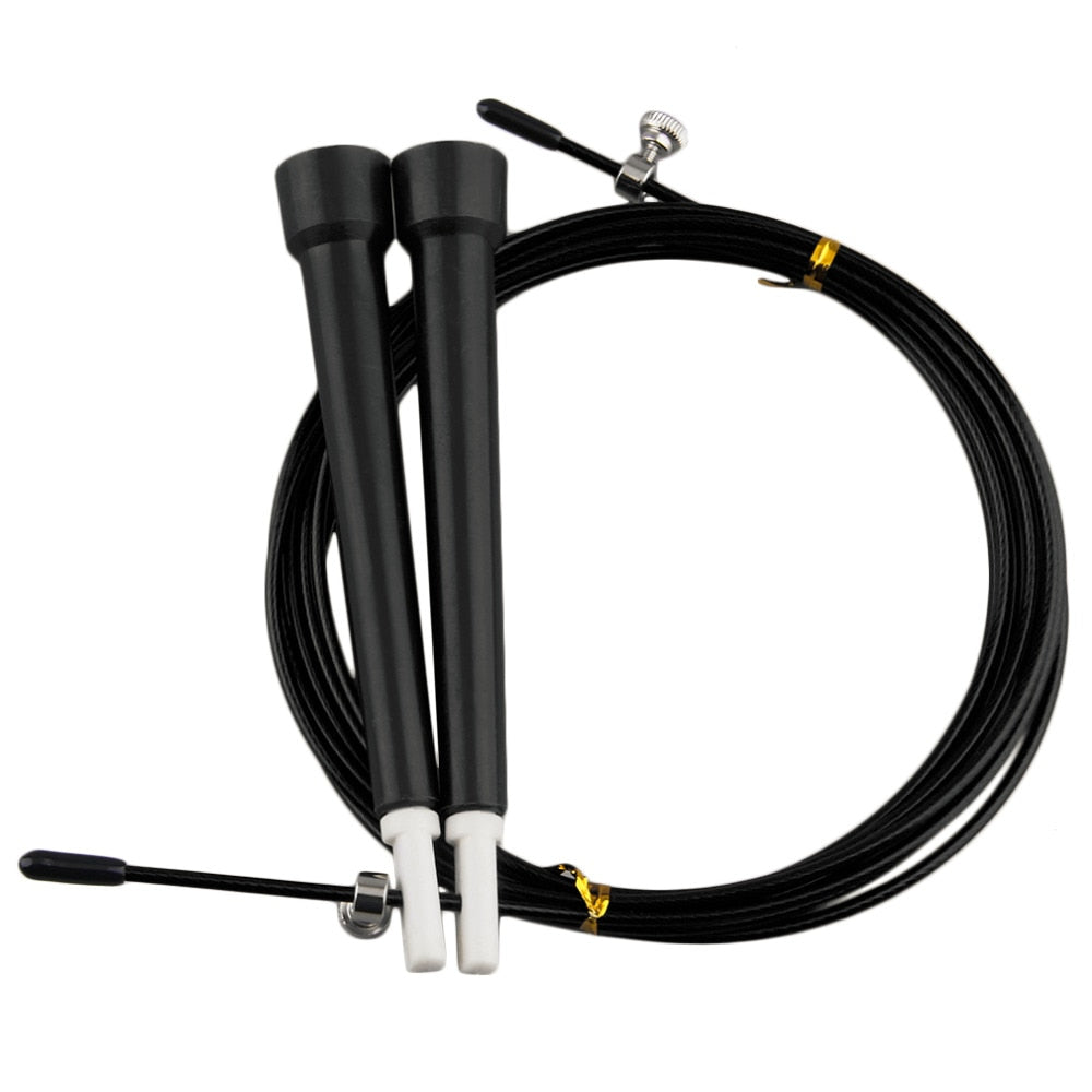 Wire Skipping Rope Length Adjustable Jump Rope Crossfit Fitness Equipment High Speed Aerobic Steel 3m Men Women 3 M (personal)