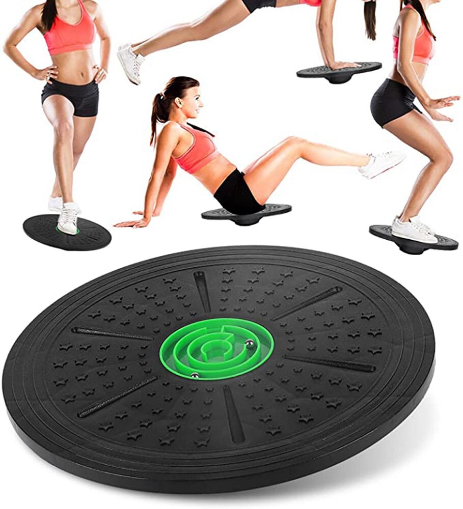 Yoga Balance Board Disc Stability Round Plates Exercise Trainer for Fitness Sports Waist Wriggling Fitness Balance Board Latest