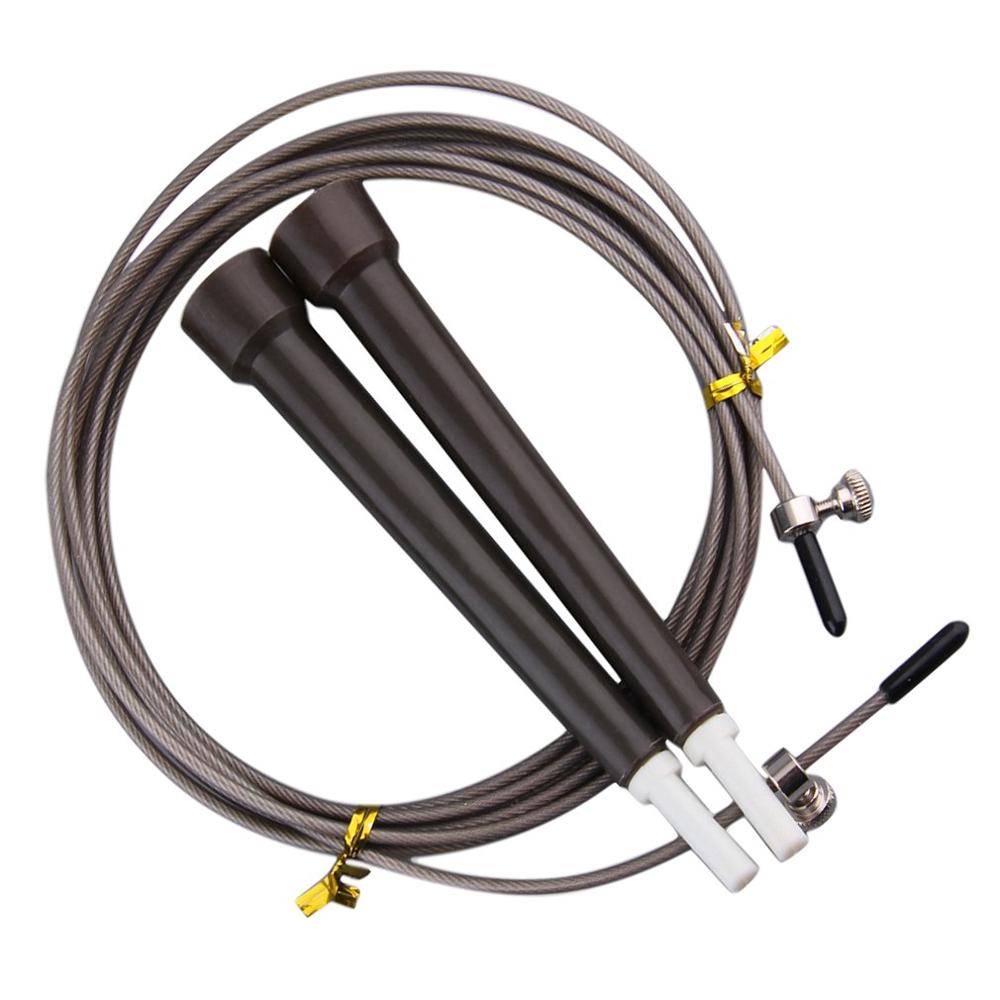 Wire Skipping Rope Length Adjustable Jump Rope Crossfit Fitness Equipment High Speed Aerobic Steel 3m Men Women 3 M (personal)