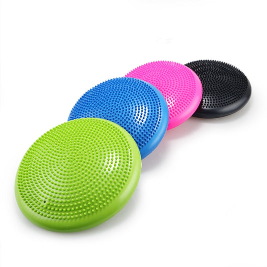 Inflatable Yoga Massage Ball Pad Sports Gym Fitness Wobble Stability Balance Disc Cushion Gymnastics Exercise Accessories