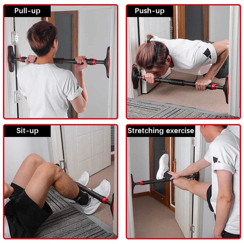 Adjustable Pull Up Bar Doorway Home Gym Wall Horizontal Bar Aadult Kids Men Bodybuilding Chin-up Workout Bar Fitness Equipment