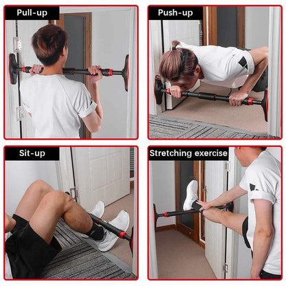 Adjustable Pull Up Bar Doorway Home Gym Wall Horizontal Bar Aadult Kids Men Bodybuilding Chin-up Workout Bar Fitness Equipment